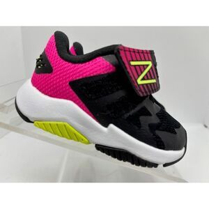 NIB New Balance Infant Toddler Size 4 WIDE Sneaker Shoes Black Pink
